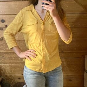 Women’s size small long sleeve button down by Cato